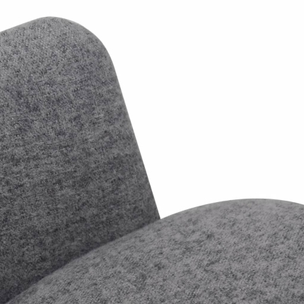 Dining Chairs 4 pcs Light Grey Fabric - Image 6