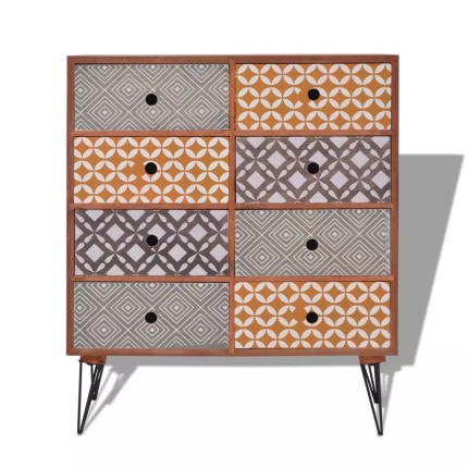 Sideboard 8 Drawers Brown - Image 3
