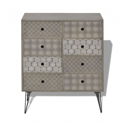 Sideboard 8 Drawers Grey - Image 3