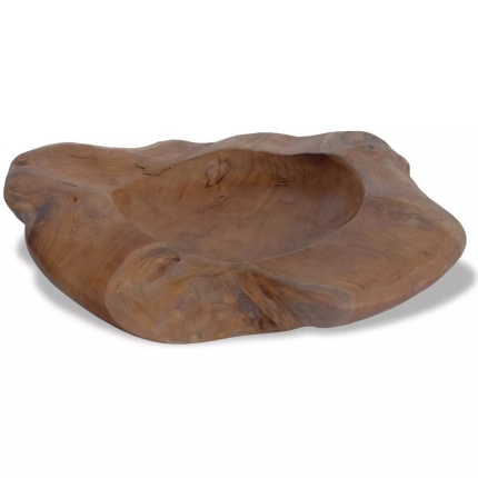 Bowl Solid Teak 30 cm - Image 5