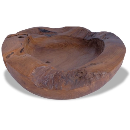 Bowl Solid Teak 30 cm - Image 6