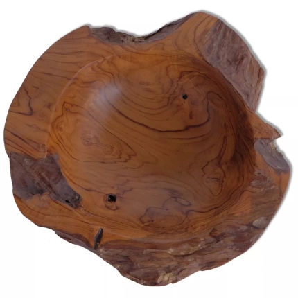 Bowl Solid Teak 30 cm - Image 8