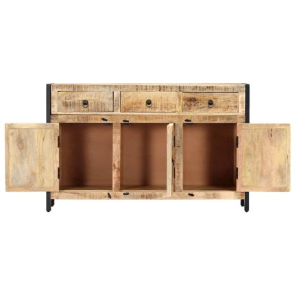 Sideboard 120x35x76 cm Solid Mango Wood - Image 6