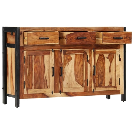 Sideboard 110x35x75 cm Solid Sheesham Wood - Image 3
