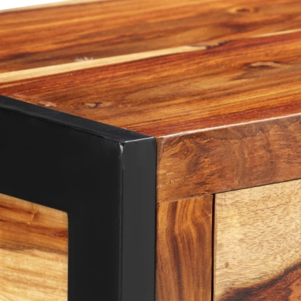 Sideboard 110x35x75 cm Solid Sheesham Wood - Image 6