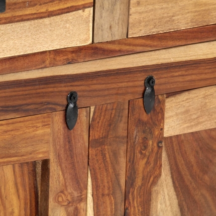 Sideboard 110x35x75 cm Solid Sheesham Wood - Image 9