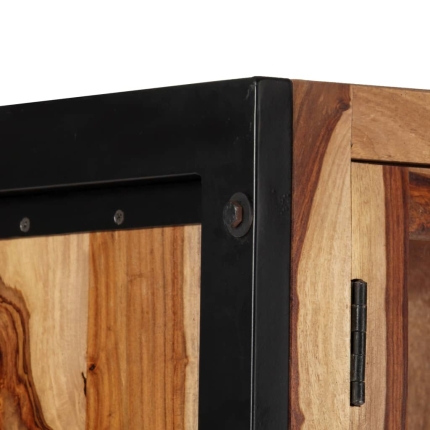 Highboard 100x40x175 cm Solid Sheesham Wood - Image 5