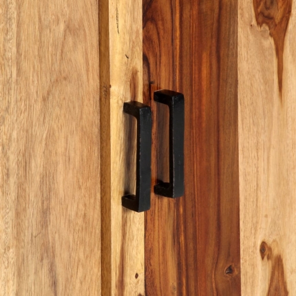 Highboard 100x40x175 cm Solid Sheesham Wood - Image 8