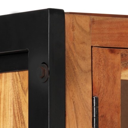 Highboard 100x40x175 cm Solid Acacia Wood - Image 7