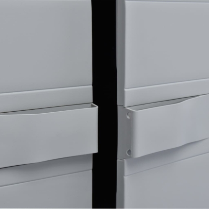 Garden Storage Cabinet 65x38x171 cm Plastic - Image 2