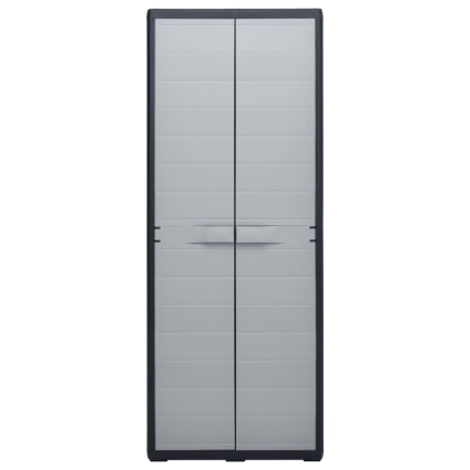 Garden Storage Cabinet 65x38x171 cm Plastic - Image 4
