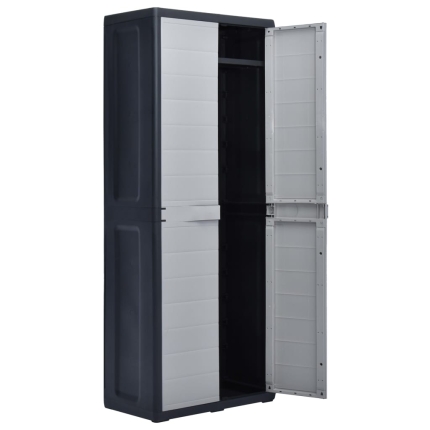 Garden Storage Cabinet 65x38x171 cm Plastic - Image 5