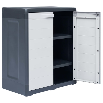 Garden Storage Cabinet XL 78x46x94 cm Plastic - Image 6