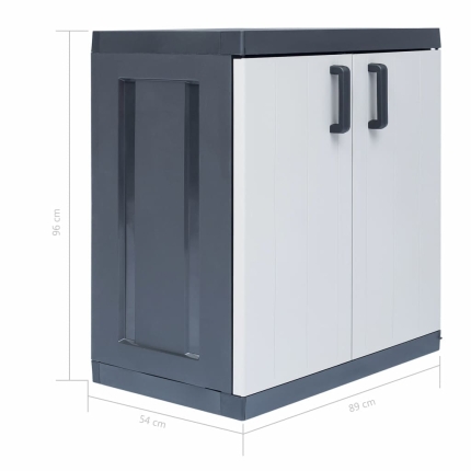 Garden Storage Cabinet XXL 89x54x96 cm Plastic - Image 9
