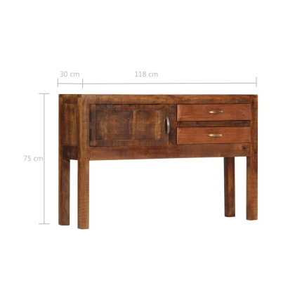 Sideboard 118x30x75 cm Solid Mango Wood - Image 10