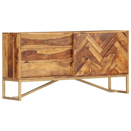 Sideboard 118x30x60 cm Solid Sheesham Wood - Image 11
