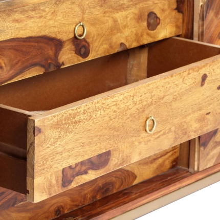 Sideboard 118x30x60 cm Solid Sheesham Wood - Image 8