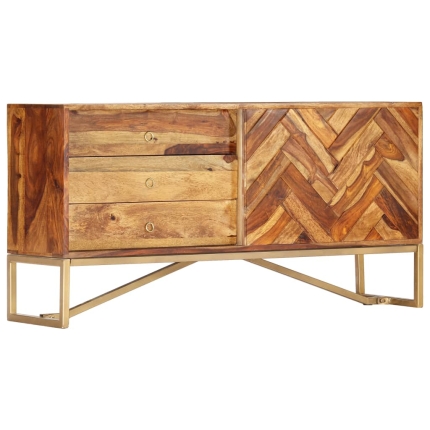 Sideboard 118x30x60 cm Solid Sheesham Wood - Image 10