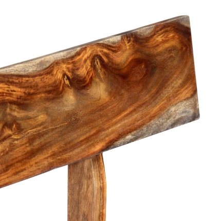 Bench 160 cm Grey Solid Sheesham Wood - Image 4