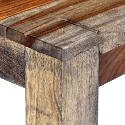 Bench 160 cm Grey Solid Sheesham Wood - Image 5