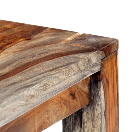 Bench 160 cm Grey Solid Sheesham Wood - Image 6