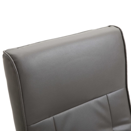 Massage Chair Grey Faux Leather - Image 8