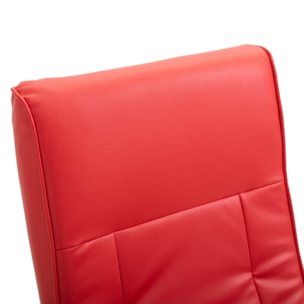 Massage Chair Red Faux Leather - Image 8