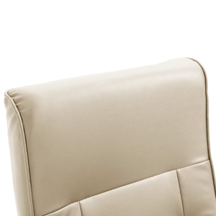 Massage Chair Cream Faux Leather - Image 9