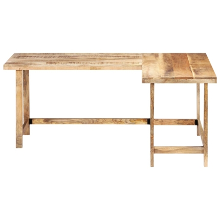 Desk 180x120x76 cm Solid Mango Wood - Image 2