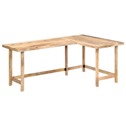 Desk 180x120x76 cm Solid Mango Wood - Image 11