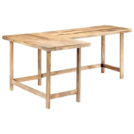 Desk 180x120x76 cm Solid Mango Wood - Image 4