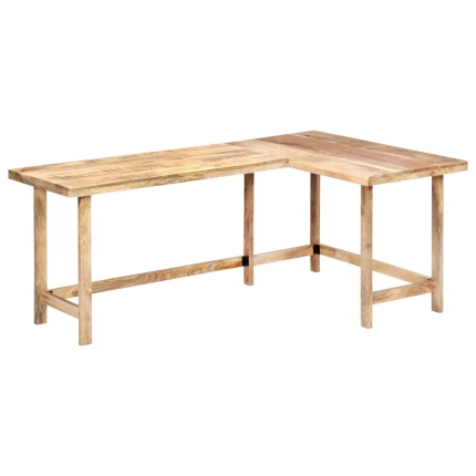 Desk 180x120x76 cm Solid Mango Wood - Image 9