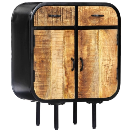 Sideboard 60x30x75 cm Solid Mango Wood and Iron - Image 10