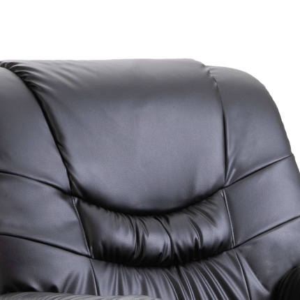 Reclining Chair Black Faux Leather - Image 7