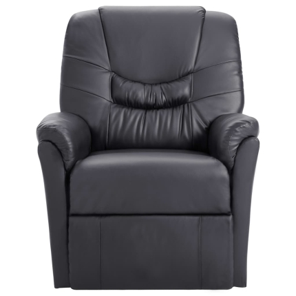 Reclining Chair Grey Faux Leather - Image 2