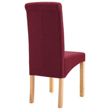 Dining Chairs 2 pcs Red Fabric - Image 6