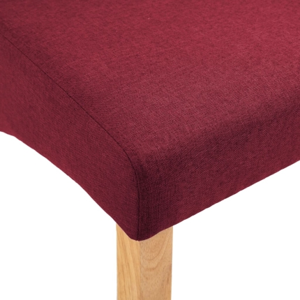 Dining Chairs 2 pcs Red Fabric - Image 8