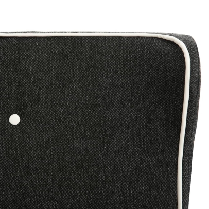 Bed Frame Dark Grey Burlap 153x203 cm Queen - Image 5