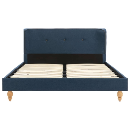 Bed Frame Blue Fabric 106x203 cm  King Single - Image 3
