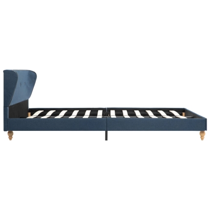 Bed Frame Blue Fabric 106x203 cm  King Single - Image 4