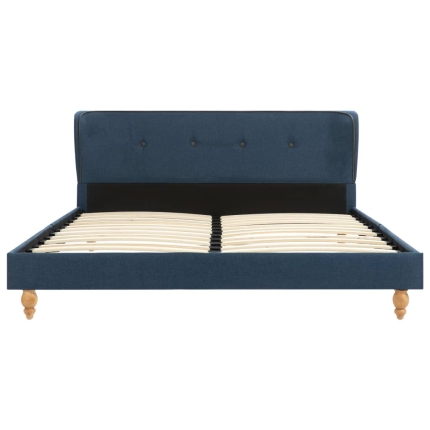 Bed Frame Blue Fabric 137x187 cm  Double - Image 3