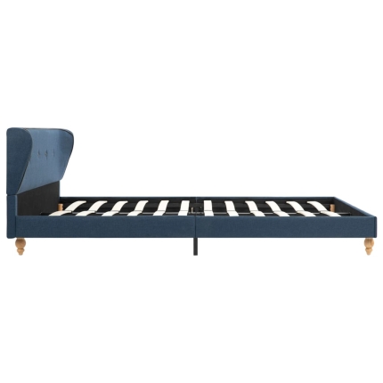 Bed Frame Blue Fabric 137x187 cm  Double - Image 4