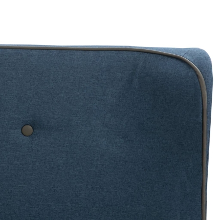 Bed Frame Blue Fabric 137x187 cm  Double - Image 5