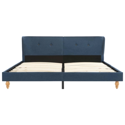 Bed Frame Blue Fabric 183x203 cm  King - Image 3