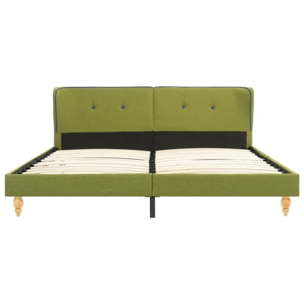 Bed Frame Green Fabric 153x203 cm  Queen - Image 3