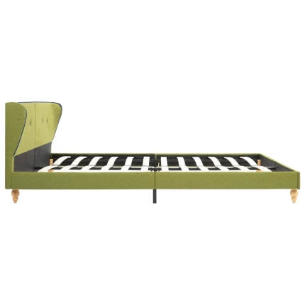 Bed Frame Green Fabric 153x203 cm  Queen - Image 4