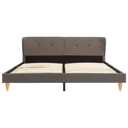 Bed Frame Taupe Fabric 153x203 cm  Queen - Image 3