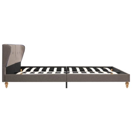 Bed Frame Taupe Fabric 153x203 cm  Queen - Image 4
