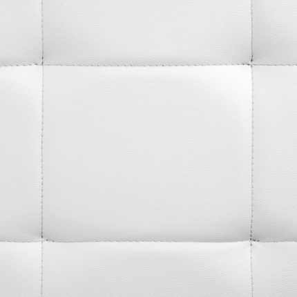 Bed Frame White Faux Leather 153x203 cm  Queen - Image 2