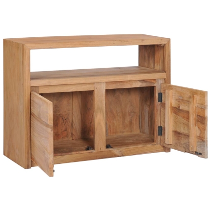 Sideboard 80x30x60 cm Solid Teak Wood - Image 2